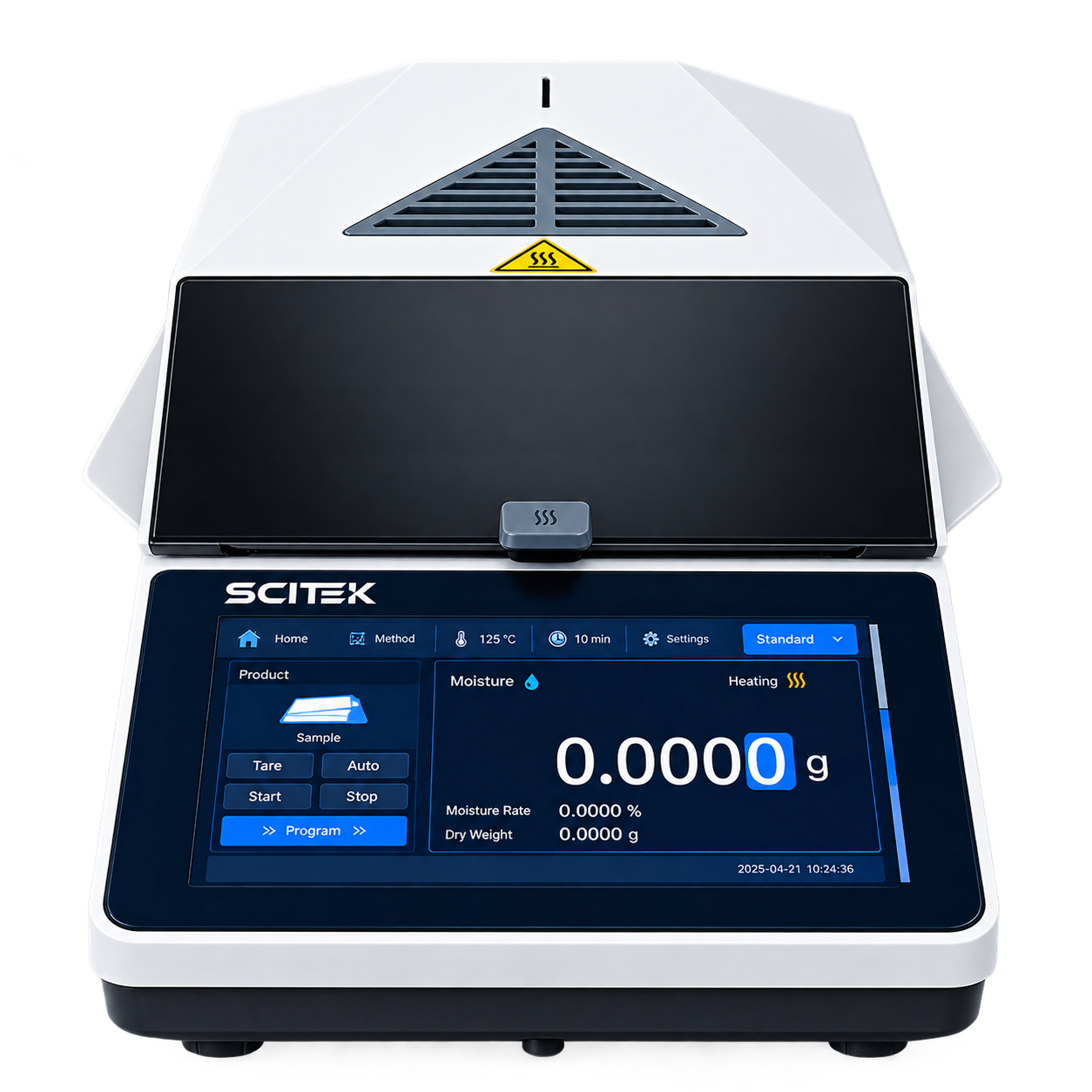 Scitek halogen moisture analyzer with touch screen