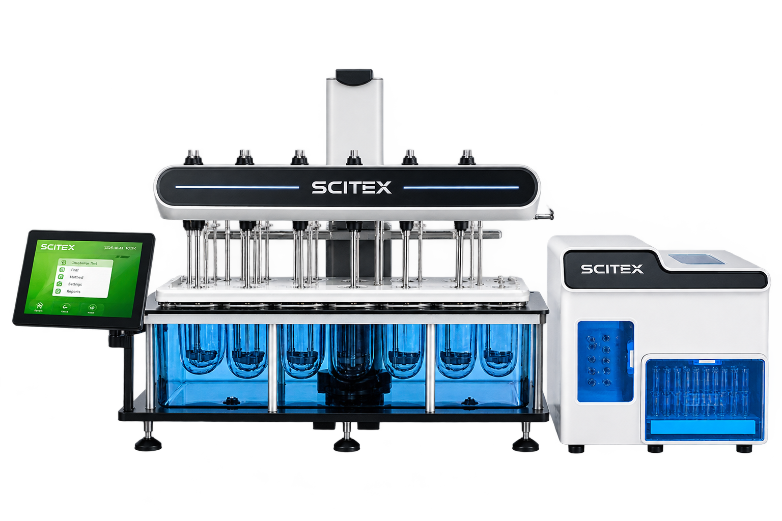 Scitek fully automatic dissolution tester with sampling and collection system